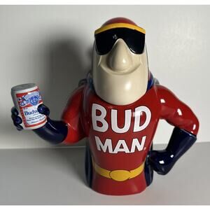 Vintage Budweiser Bud Man Ceramic Beer Stein Collector’s Edition 1993 90s